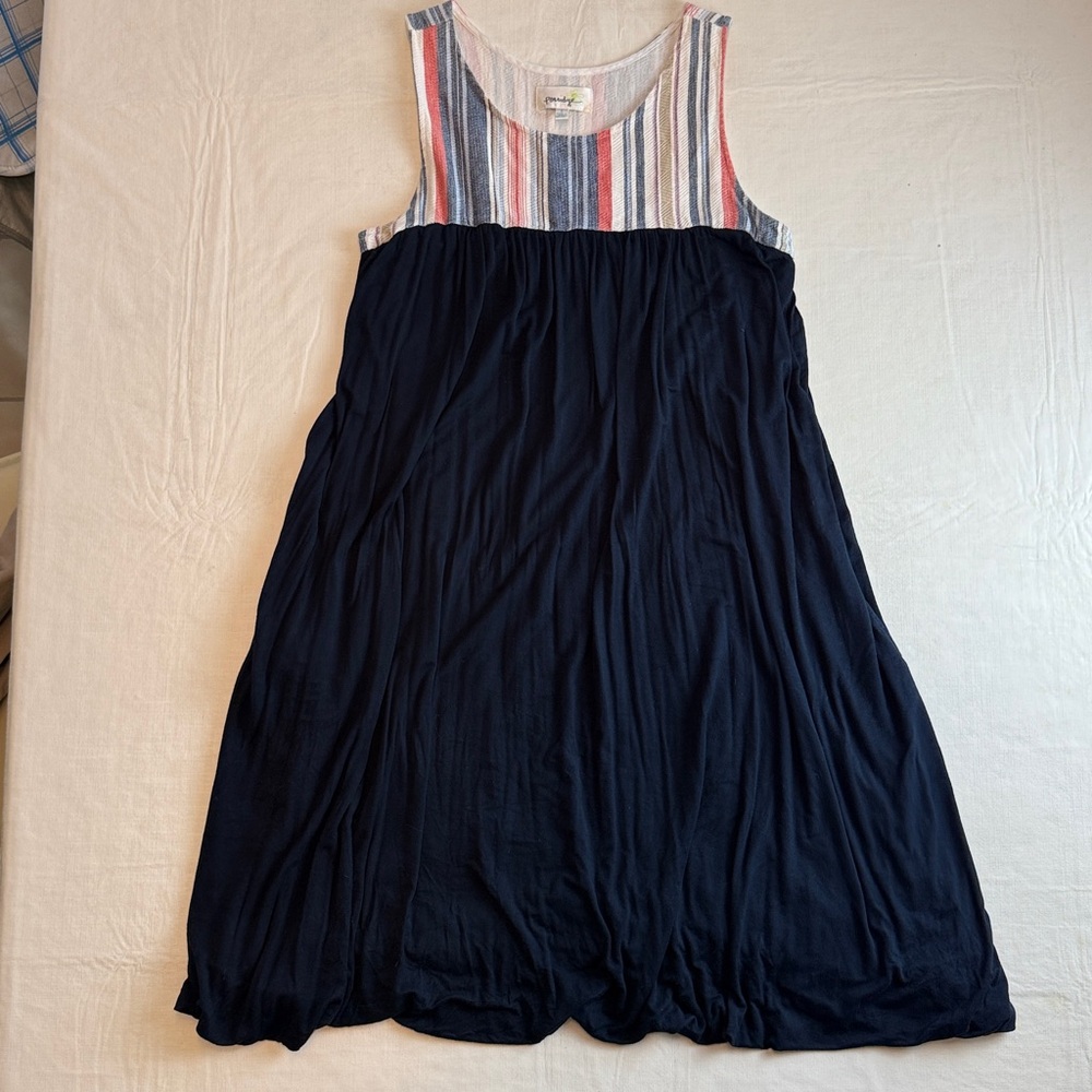 Porridge Women's Multicolor Striped Tank Bubble Dress Size S
